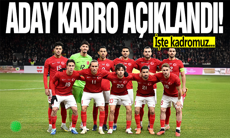 A Milli Futbol Takımı'nın aday kadrosu açıklandı!