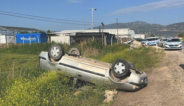 Gaziantep’te otomobil şarampole yuvarlandı: 4 yaralı