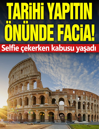 Tarihi yapıtın önünde facia! Selfie çekerken kabusu yaşadı