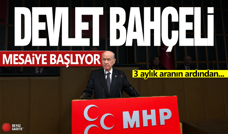 Devlet Bahçeli, Meclis mesaisine başlıyor