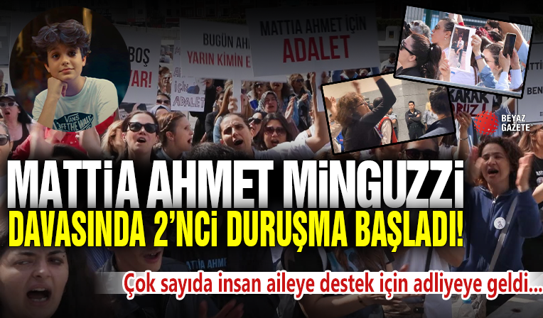 Mattia Ahmet Minguzzi cinayetinde 2'nci duruşma başladı! Çok sayıda kişi aileye destek için geldi