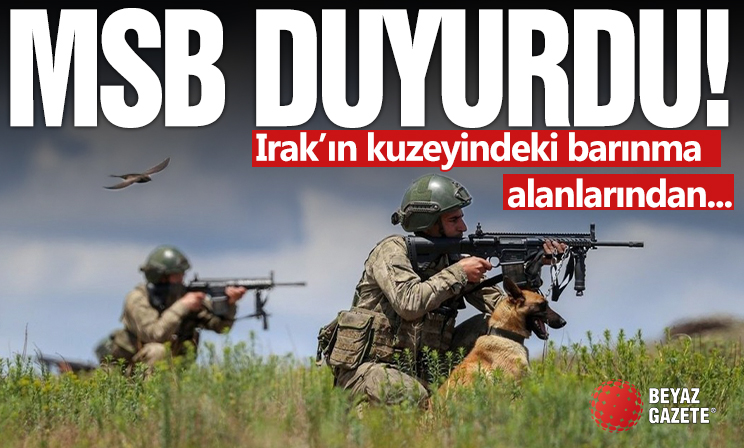 MSB: Irak’ın kuzeyindeki barınma alanlarından kaçan 3 PKK’lı terörist teslim oldu