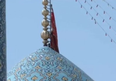 İran İsrail'e karşı hamleye mi hazırlanıyor? Kırmızı intikam bayrağını çektiler!