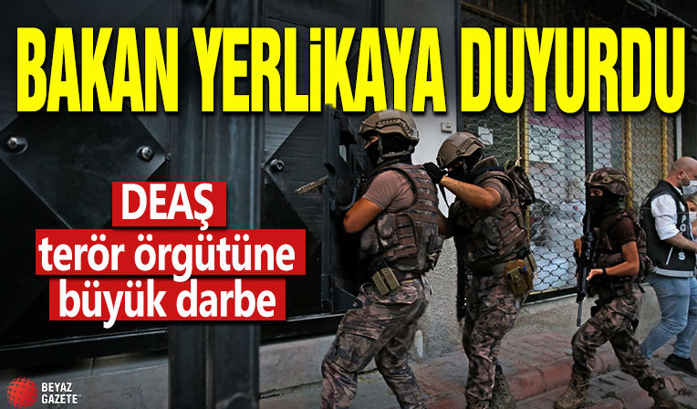 Bakan Yerlikaya duyurdu! DEAŞ terör örgütüne büyük darbe