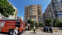  YANGIN - Aydın'da 7 katlı apartmanda yangın