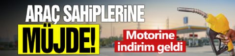 Araç sahiplerine müjde! Motorine indirim geldi