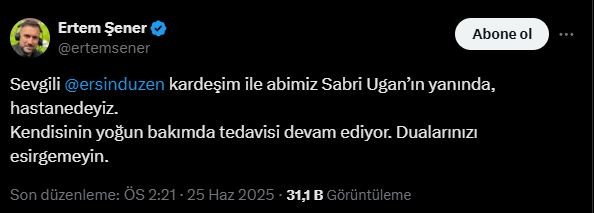 Sabri Ugan Öldü Mü? | Kimdir, Nereli, Kaç Yaşındaydı? Sabri Ugan Ne Kanseriydi?