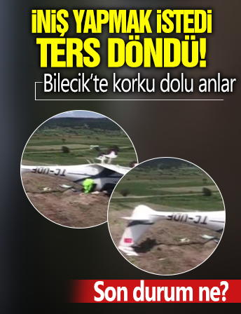 Bilecik'te eğitim uçağı kaza kırıma uğradı!