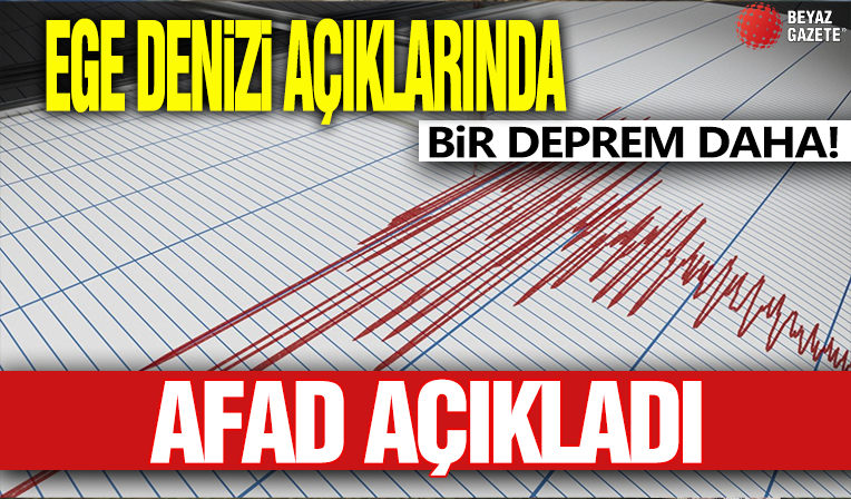 Ege Denizi açıklarında 5 büyüklüğünde deprem