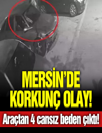 Çalışır vaziyette bulunan araçtan 4 cansız beden çıktı