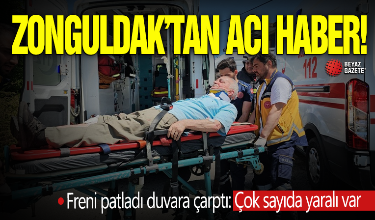 Frene patladı duvara çarptı! Çok sayıda yaralı var