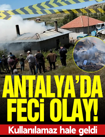 Tek katlı ev kullanılamaz hale geldi