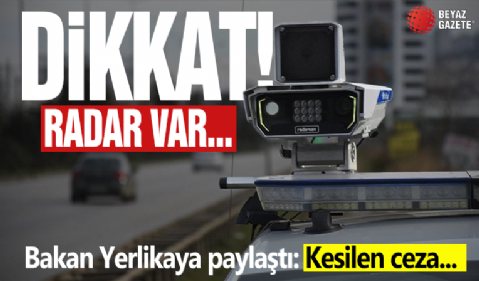 Arife gününde radar cezası uygulanan araçların sayısı belli oldu
