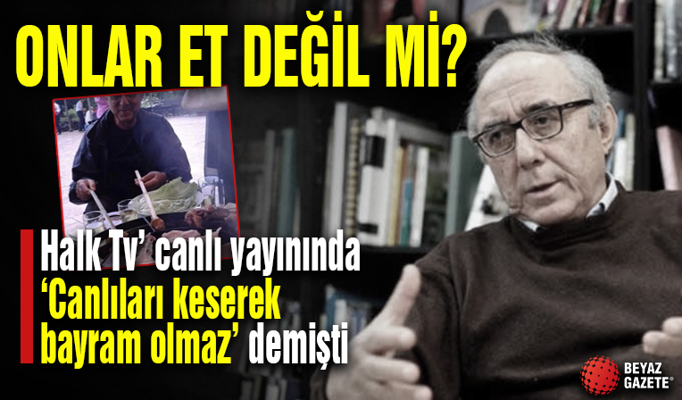 'Canlıları keserek bayram olmaz' diyen ünlü yazar Ataol Behramoğlu'nun barbekü partisi görüntüleri olay oldu