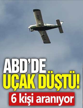 ABD'de uçak düştü! 6 kişi aranıyor