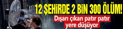 12 şehirde 2 bin 300 ölüm... Dışarı çıkan patır patır yere düşüyor!