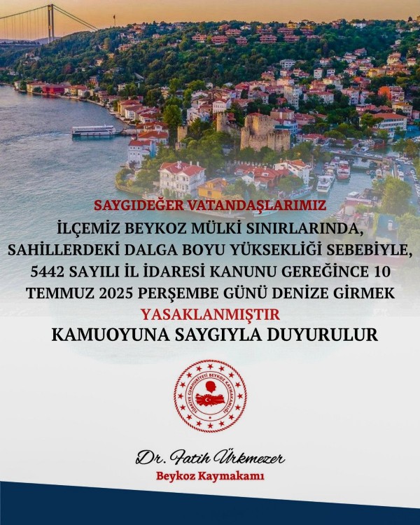 O ilçede yasaklandı! Kimse denize giremeyecek