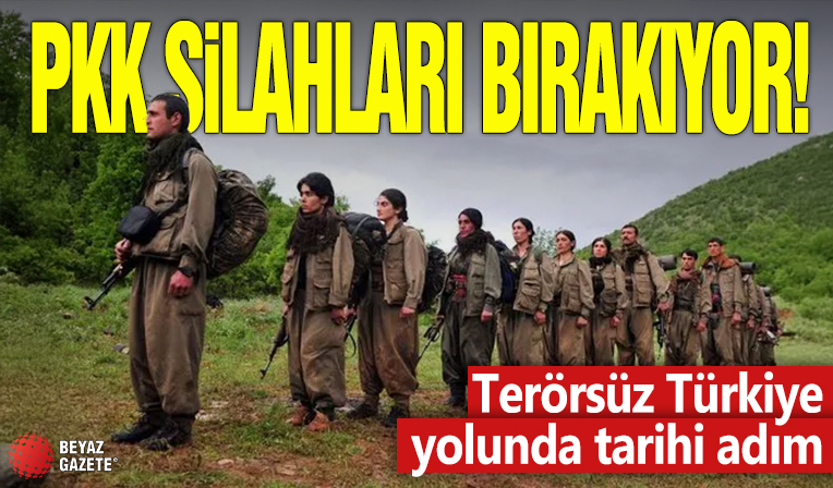 PKK silahları bırakıyor! Terörsüz Türkiye yolunda tarihi adım