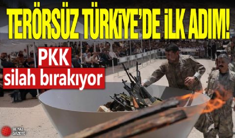 Terörsüz Türkiye'de ilk adım! PKK silah bırakıyor