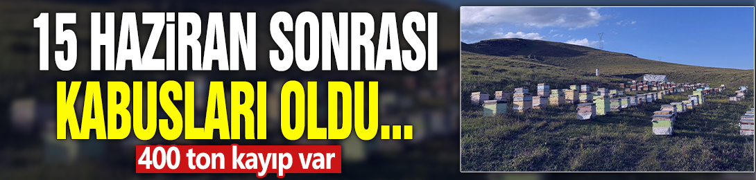 15 Haziran sonrası kabusları oldu... 400 ton kayıp var!
