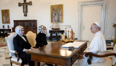 Emine Erdoğan Papa Leo ile bir araya geldi! Gündem Gazze