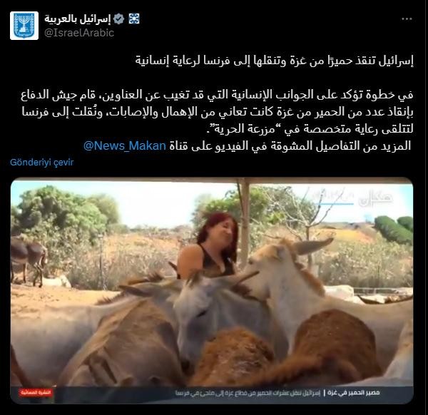 Böyle kansızlık görülmedi! İsrail'den skandal 'eşek' paylaşımı!