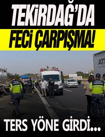 Feci Kaza! Ters yönde giden kamyon sonları oldu