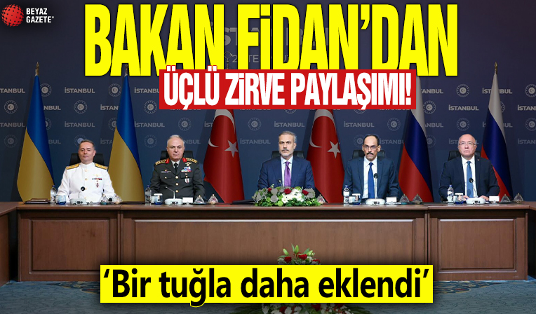 Bakan Fidan'dan üçlü zirve paylaşımı! 'Bir tuğla daha eklendi'