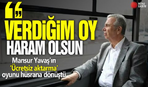 Mansur Yavaş’ın ‘Ücretsiz aktarma’ oyunu hüsrana dönüştü! 'Verdiğim oy haram olsun'