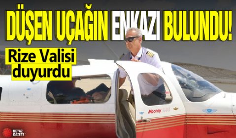 Düşen uçağın enkazı bulundu! Rize Valisi acı haberi duyurdu