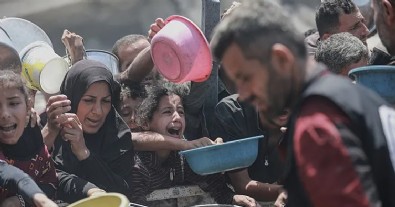 Gazze’deki açlık uzaydan bile görülüyor! Siyonist İsrail'in zulmü arşa uzandı