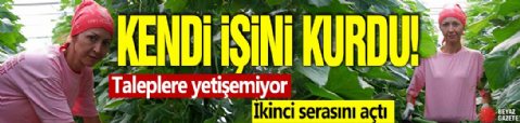 Kendi işini kurdu! Taleplere yetişemiyor