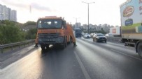 TEM Otoyolu'nda yoğunluk! Kamyonet sürücüsü... Haberi