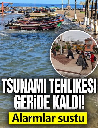 Tsunami tehlikesi geride kaldı! Alarmlar sustu