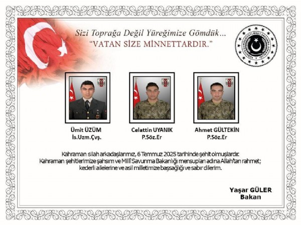 MSB acı haberi duyurdu! Irak'ta şehit sayısı 12'ye yükseldi!