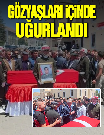 Şehit Celattin Uyanık gözyaşları içinde son yolculuğuna uğurlandı