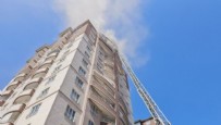 Kayseri'de 14 katlı bir binada yangın Haberi