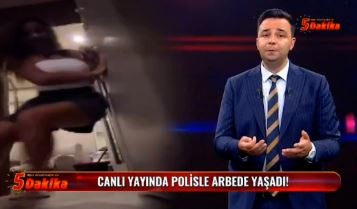 Canlı yayında gerilim! Fenomen ile polis arasında arbede