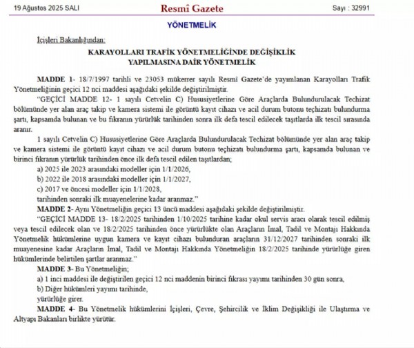 Araç sahipleri dikkat! Artık zorunlu olacak