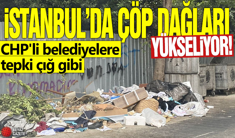 İstanbul'da çöp dağları yükseliyor! CHP'li belediyelere tepki çığ gibi
