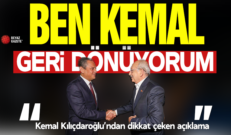 Kemal Kılıçdaroğlu geri mi dönüyor? Çarpıcı açıklama: Kaçmak olmaz...