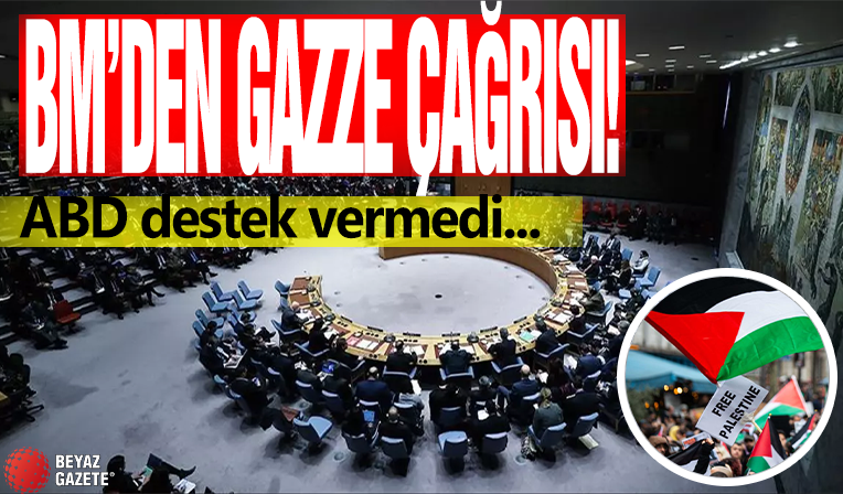 BM'den GAZZE çağrısı! ABD destek vermedi...