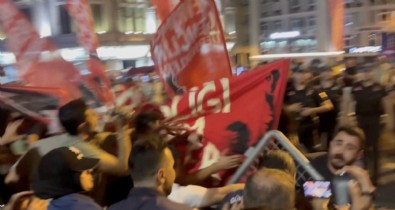CHP Beyoğlu'nda miting yaptı, eylemciler polise saldırdı