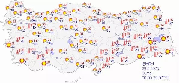 Meteorolojiden son dakika! İşte harita...