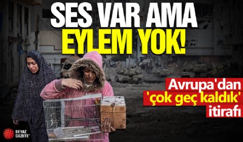 Ses var ama eylem yok! Avrupa'dan 'çok geç kaldık' itirafı
