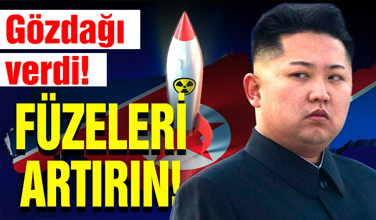KIM Jong-un'dan şok füze denetlemesi! Gözdağı verdi...