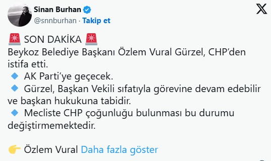CHP'De İstifalar Bitmiyor! Bu Kez Beykoz...