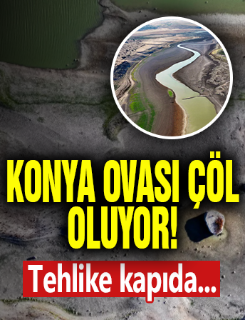 Konya Ovasında Büyük Tehlike! Dibi Gördü...
