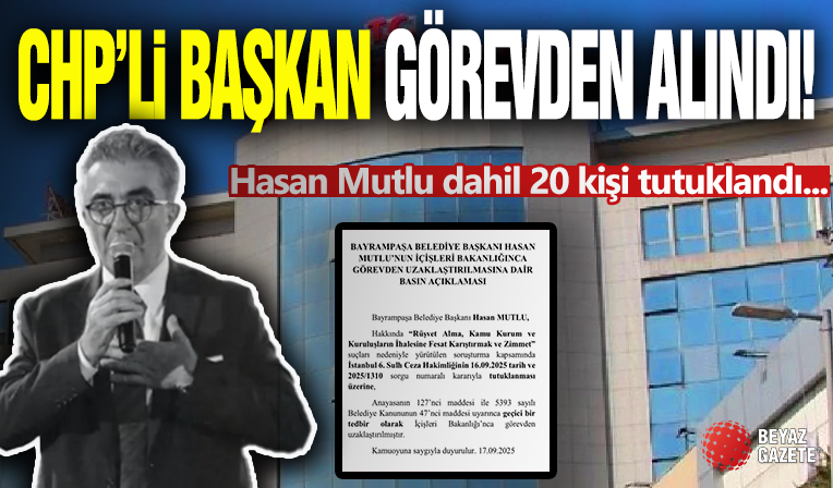 Bayrampaşa Belediye Başkanı Görevden Uzaklaştırıldı!