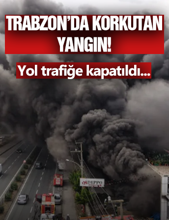 Trabzon'da Yangın! Panik Yarattı...